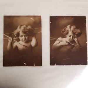 Vintage Prints of Cupid Awake and Cupid Asleep